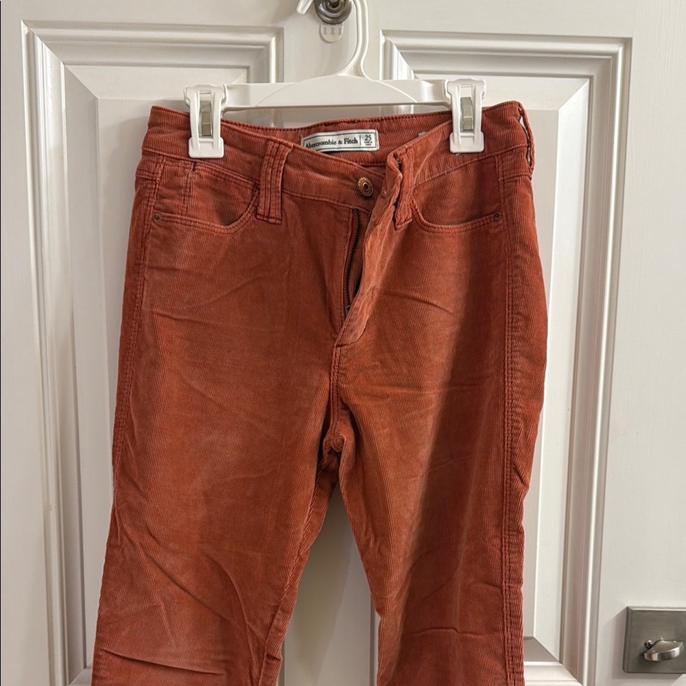 Orange Corduroy Pants